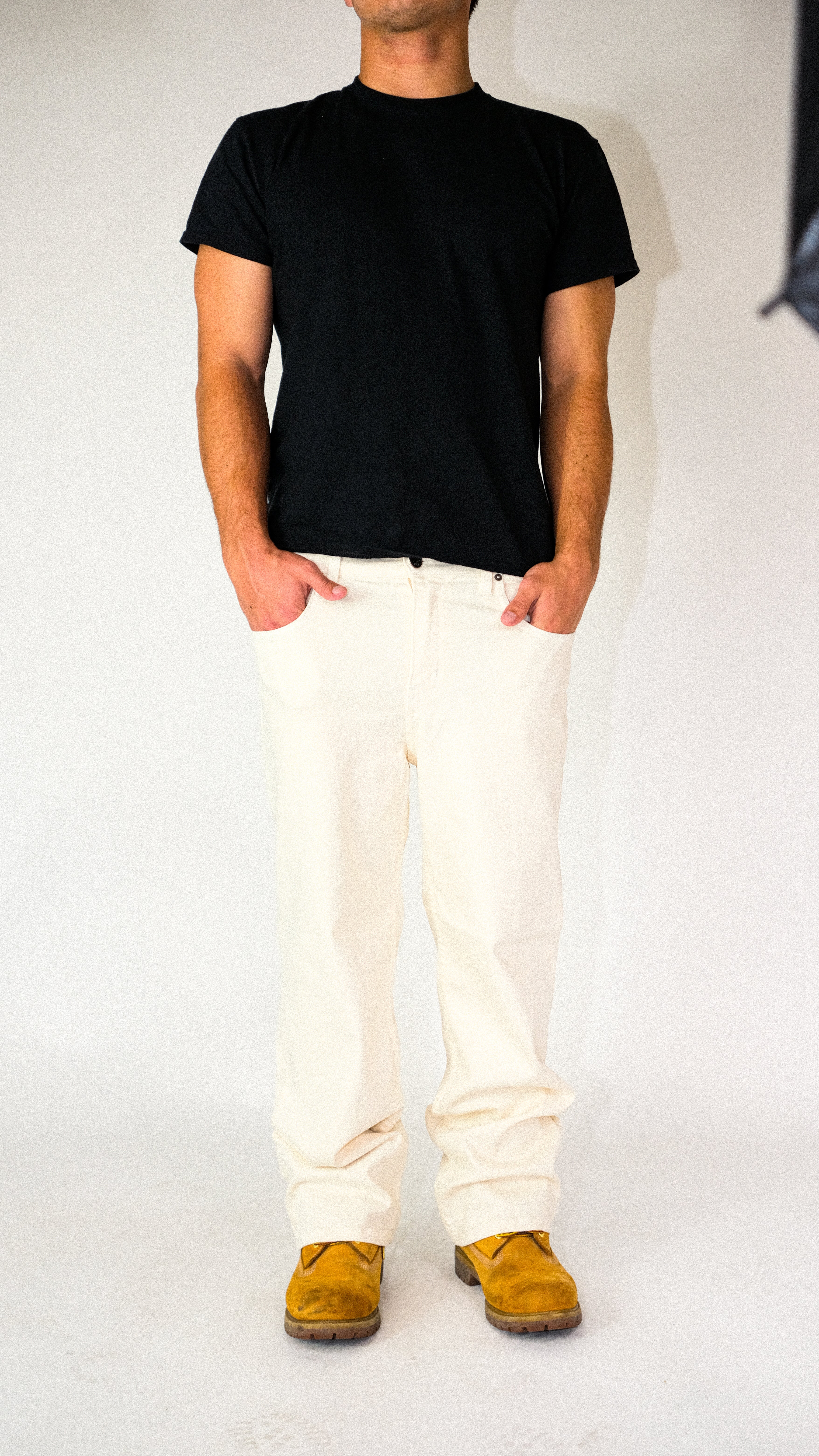 OFF WHITE STRAIGHT DENIM